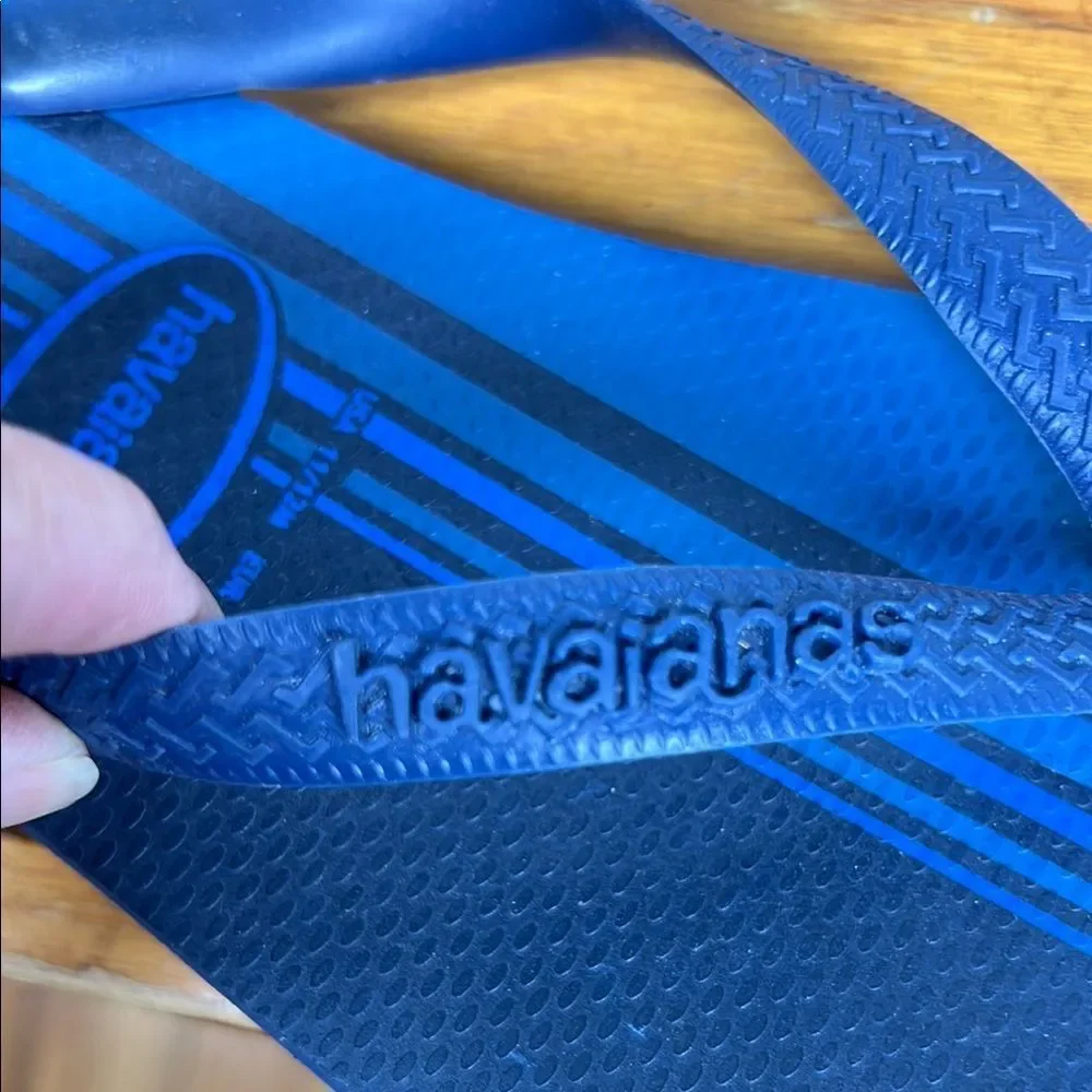 Havaianas Navy and Blue Flip Flops